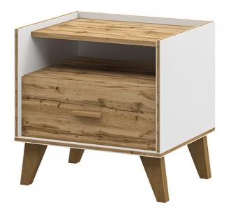 Тумба прикроватная  Сканди Белый МН-036-28 Тумба прикроватная  Сканди Белый МН-036-28