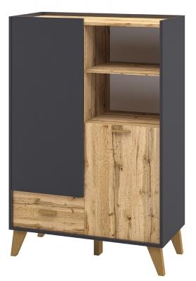 Шкаф комбинированный  Сканди Графит МН-036-07 (1) Шкаф комбинированный  Сканди Графит МН-036-07 (1)