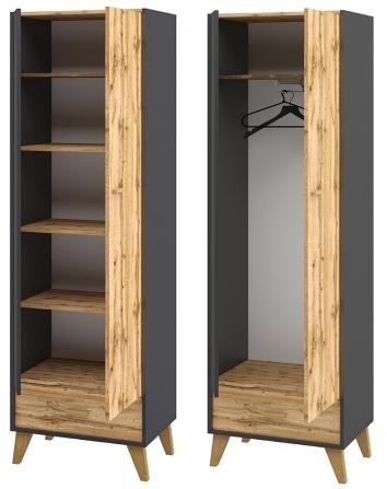 Шкаф комбинированный  Сканди Графит МН-036-09 (1) Шкаф комбинированный  Сканди Графит МН-036-09 (1)