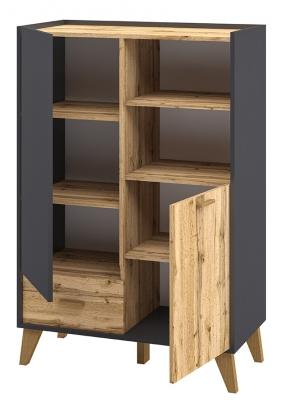 Шкаф комбинированный  Сканди Графит МН-036-07 (1) Шкаф комбинированный  Сканди Графит МН-036-07 (1)