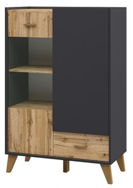 Шкаф комбинированный  Сканди Графит МН-036-08 (1) Шкаф комбинированный  Сканди Графит МН-036-08 (1)