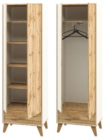 Шкаф комбинированный  Сканди Белый МН-036-09 Шкаф комбинированный  Сканди Белый МН-036-09