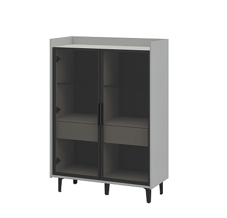 Шкаф комбинированный  Модена Жемчуг МН-048-23-Ц2