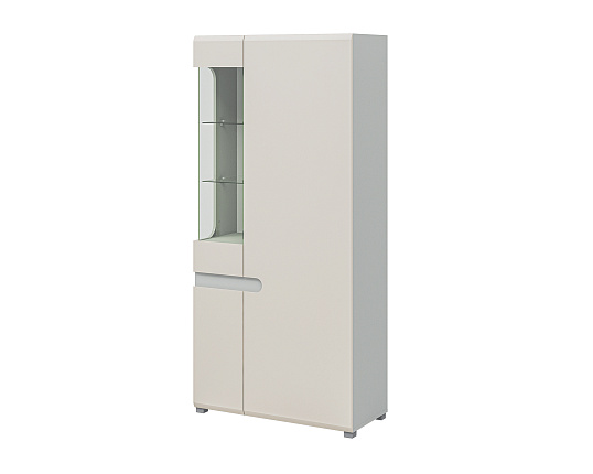 Шкаф с витриной  Леонардо Кашемир МН-026-19-C1 Шкаф с витриной  Леонардо Кашемир МН-026-19-C1