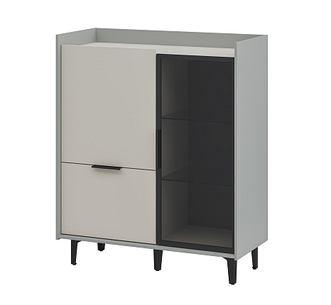 Шкаф комбинированный  Модена Жемчуг МН-048-24-Ц2