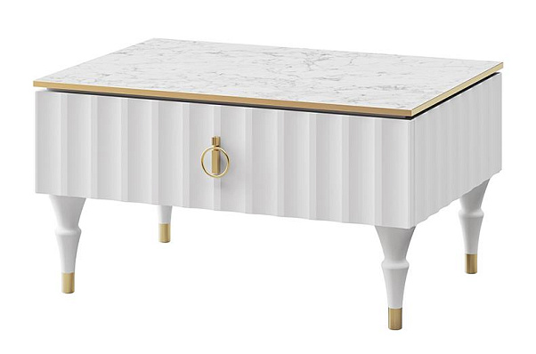 Стол журнальный  Лоренсо Белый МН-043-38 Стол журнальный  Лоренсо Белый МН-043-38