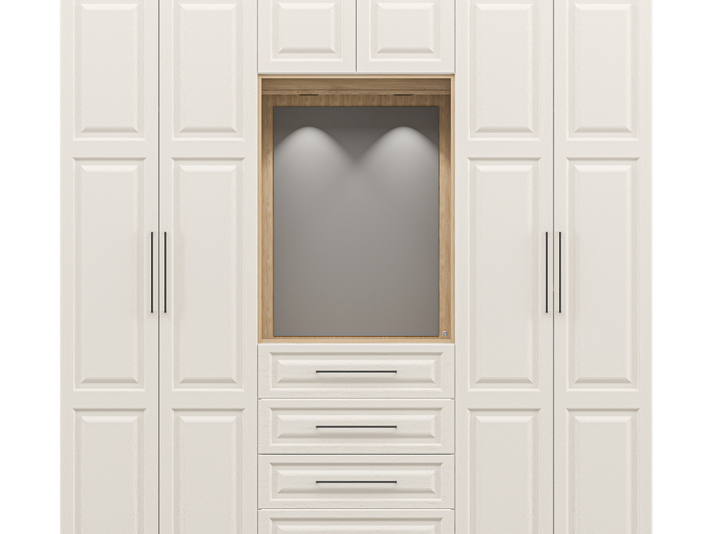 Шкаф ОТИС (Крем крашенное дерево, МДФ)