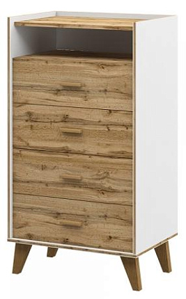 Комод  Сканди Белый МН-036-18 Комод  Сканди Белый МН-036-18