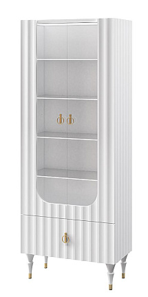 Шкаф комбинированный  Лоренсо Белый МН-043-25