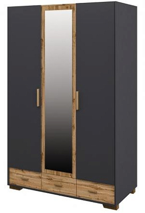 Шкаф для одежды  Сканди Графит МН-036-33 (1) Шкаф для одежды  Сканди Графит МН-036-33 (1)