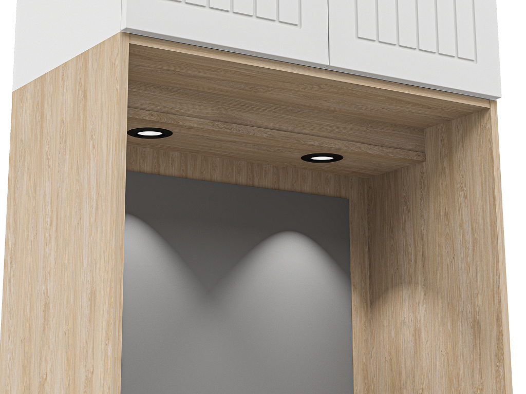 Отис (Белый, МДФ, вертикальная фрезеровка)