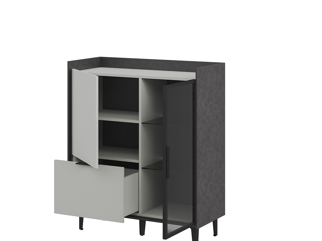 Шкаф комбинированный  Модена Бруклин МН-048-24-Ц1