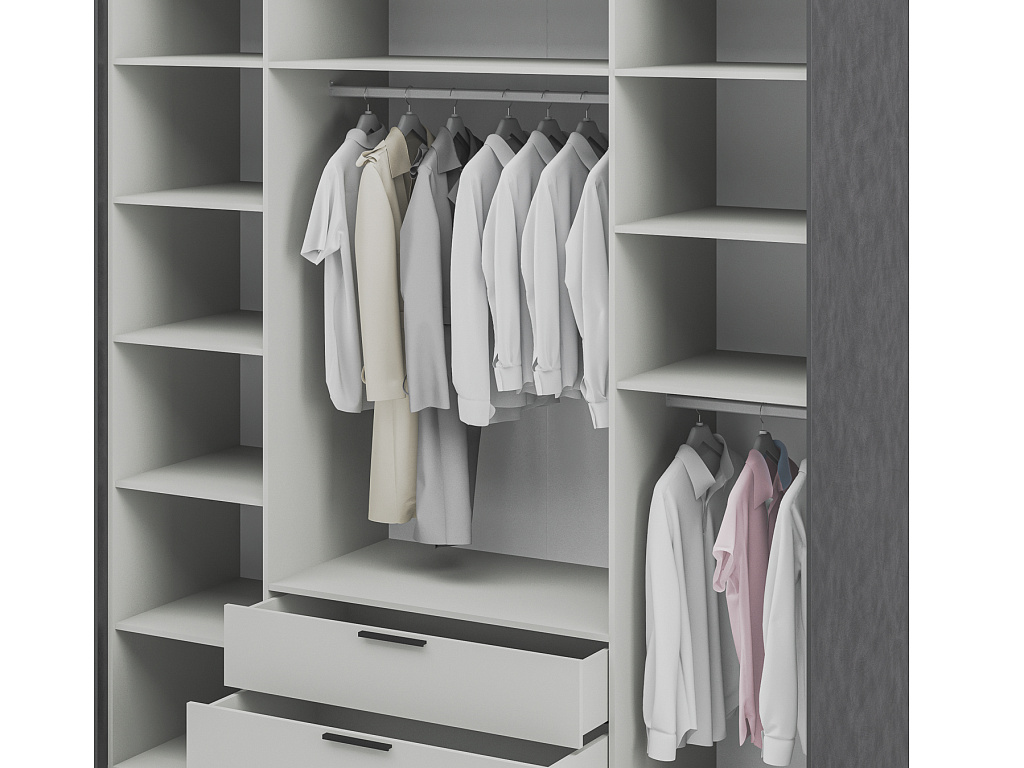 Шкаф для одежды  Модена Бруклин МН-048-14-Ц1