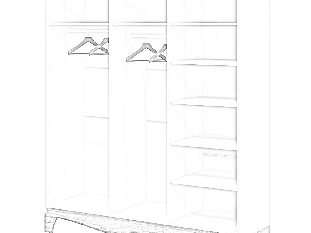 Шкаф для одежды  Тиффани Груша МН-041-04