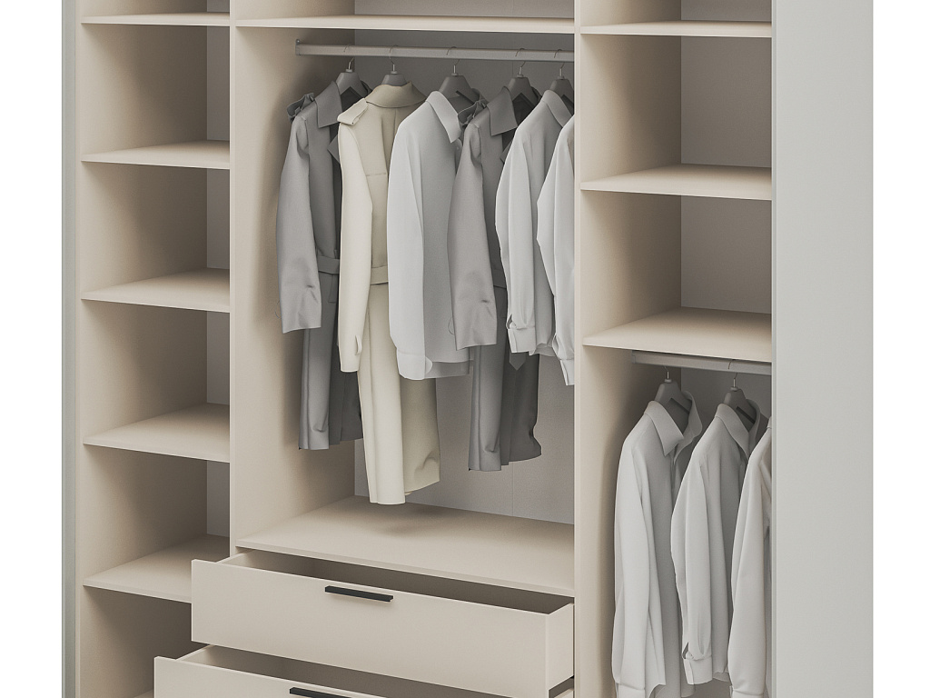 Шкаф для одежды  Модена Жемчуг МН-048-14-Ц2