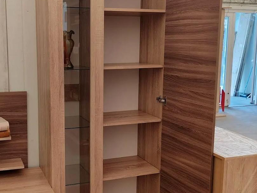 Шкаф комбинированный  Веста Ясень шимо МН-130-02