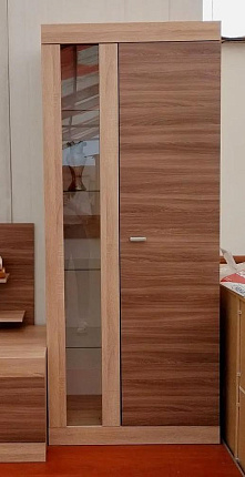 Шкаф комбинированный  Веста Ясень шимо МН-130-02